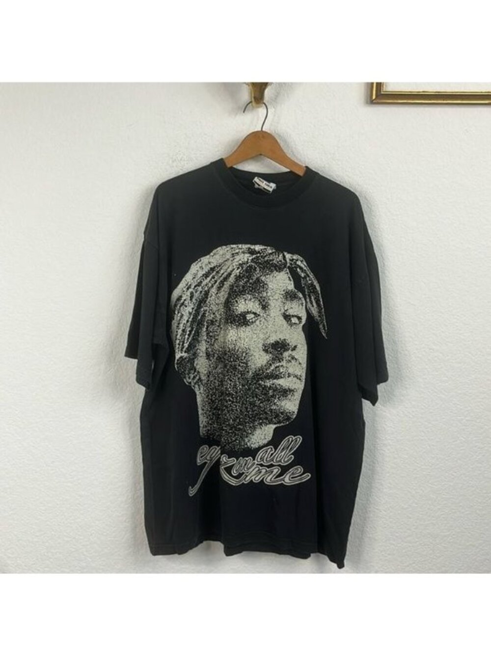 VTG 90s Tupac All Eyez On Me Portrait Tee T Shirt XXL 2XL